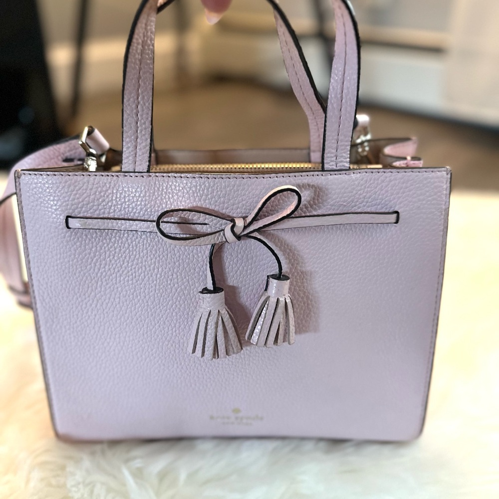 Kate Spade Light Pink Crossbody Bag with Tassels